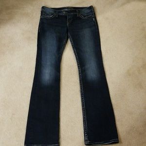 Silver Tuesday 16 1/2 dark denim jeans LONGs
